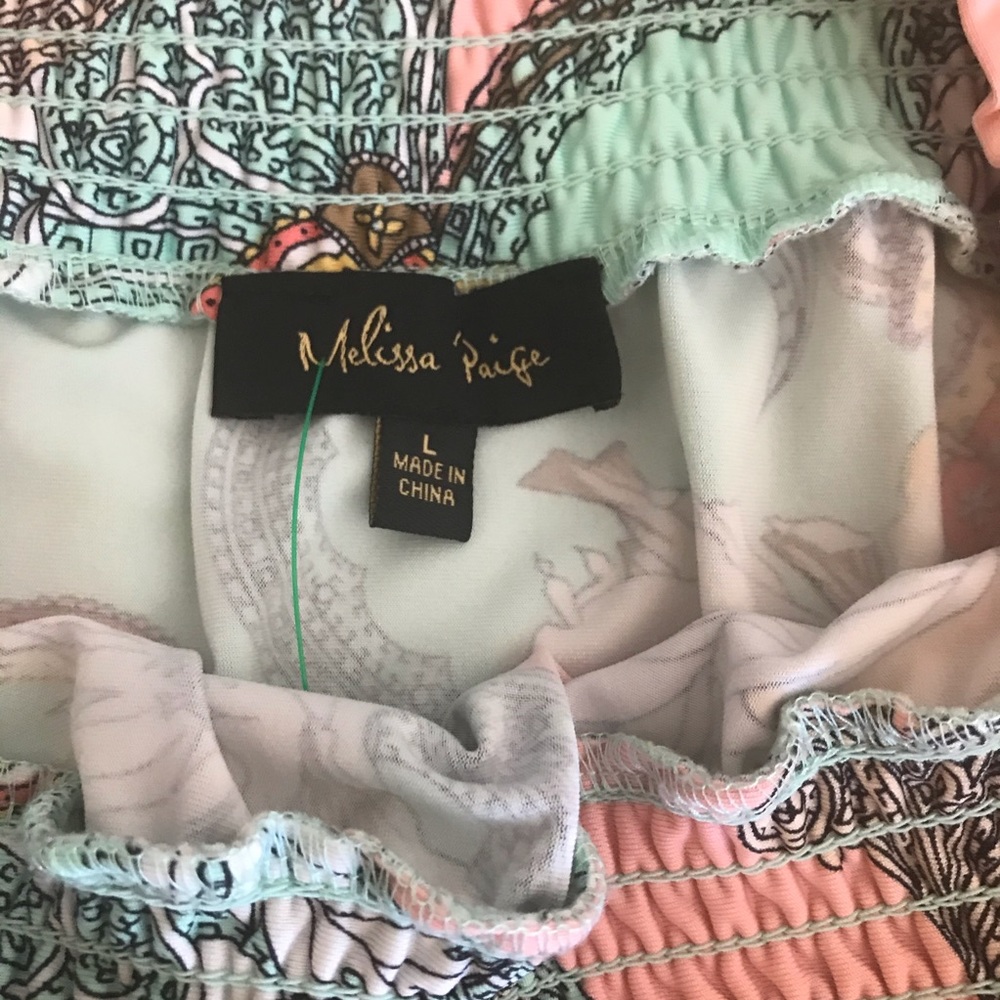 Melissa Paige Floral Lightweight Skirt - Size L - Picture 7 of 11